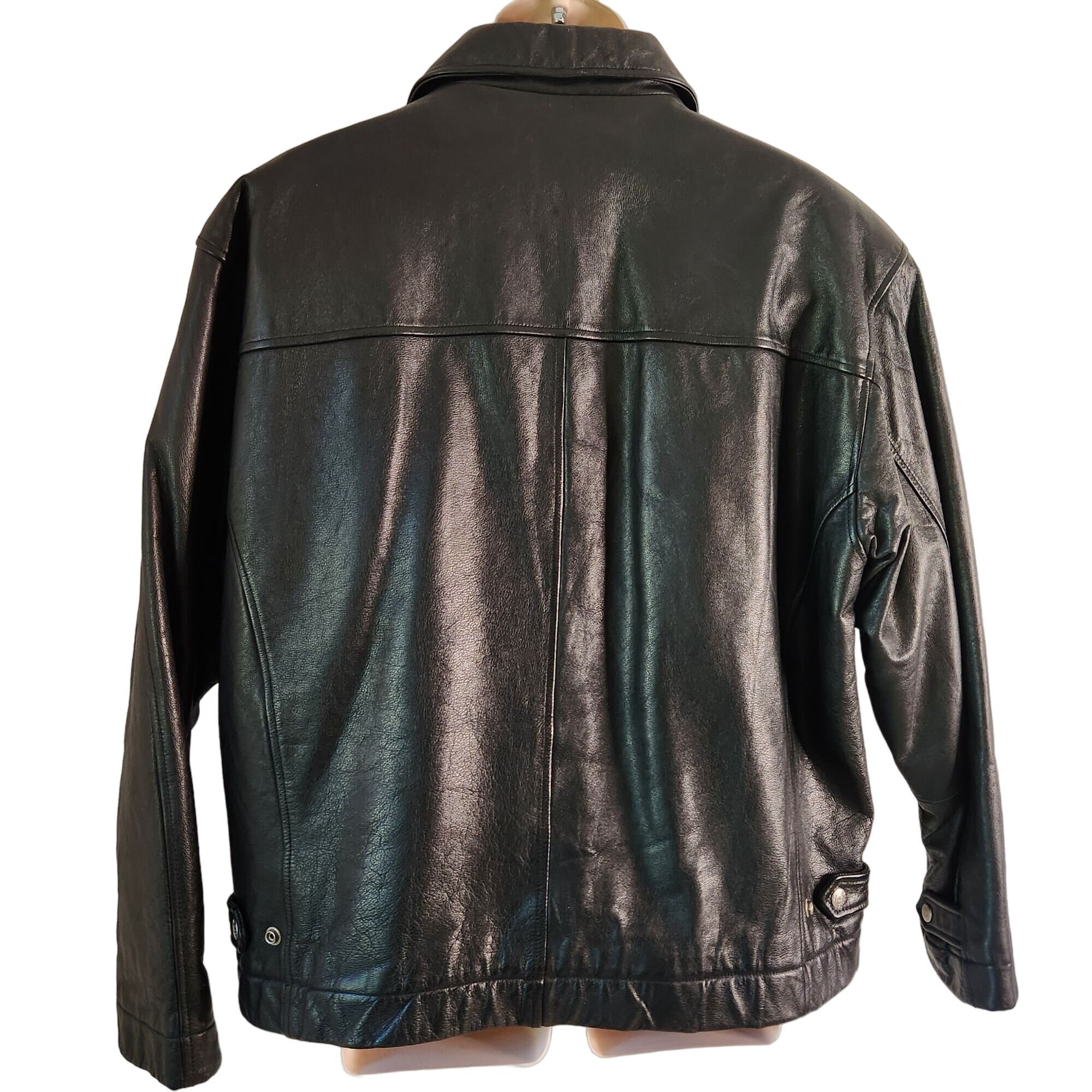 Vintage 1990s Patrick Cox Wannabe Brown Tan Leather Jacket