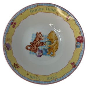 Tazón de cereales infantil de porcelana fina inglesa Winnie the Pooh de Royal Doulton Vintage