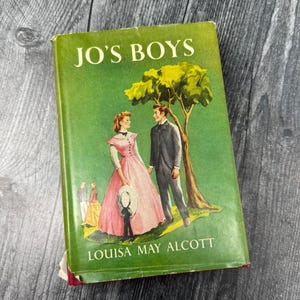 Jo&#39;s Boys By Louisa May Alcott Hardcover Vintage Edition Grosset & Dunlap Red Cover