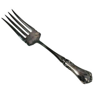 Oneida Marcella Silverplate Flatware 1905 Oneida Silver Chipped Beef Fork 6-5/8&quot;