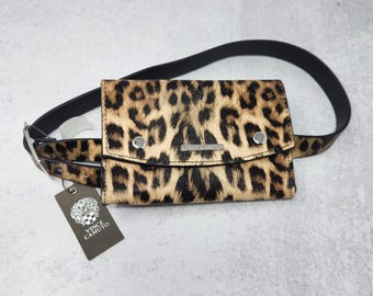 Vintage Vince Camuto Leopard Gurtel Fanny Tasche Handtasche NEU Old Stock Compact Gr. Medium Etsy