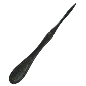 OLIVE International Silver 5&quot; Solid Nut Pick Silverplate Monogrammed