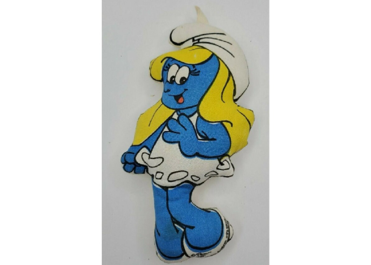  Smurfette Smurfs Smurf Girl Cartoon 80s Lapel Pin