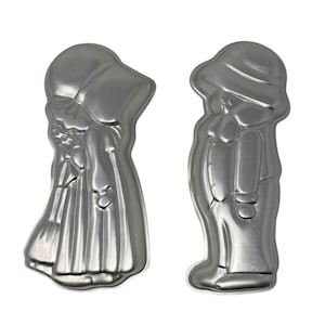 Vintage 1970s Wilton Holly Hobbie & Robbie Hobbie cake pan set Prairie Girl Boy Birthday, Holly Hobbie cake pans, vintage Holly Hobbie