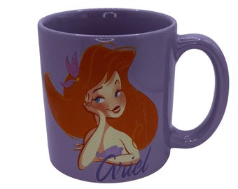 Disney Princess Ariel Purple Oversized Mug Coffee Cup The Little Mermaid