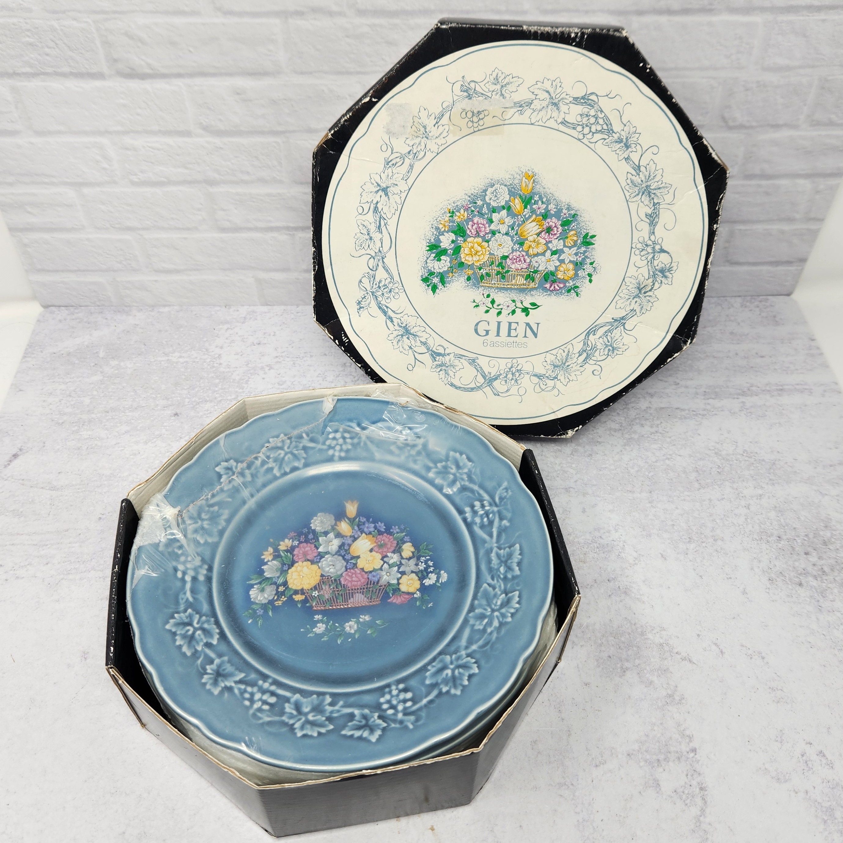 Gien Harmonelle Floral Dessert Plates 6枚 Gien Dinnerware | Unique
