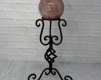 Vintage Wrought Iron Sphere Stand Crystal Ball Stand Crystal Stand, Crystal Display, Witchy, Altar Décor, Altar Decoration, Sphere Display