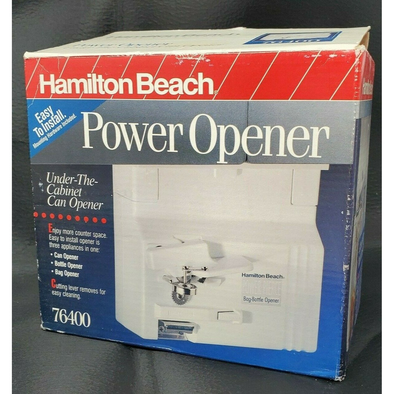 Hamilton Beach Power Opener 76400 Space Saver Under The Cabinet Can Opener