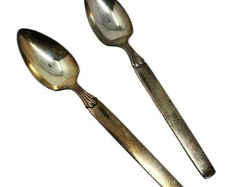 Twilight Silverplate Flatware 1956 Community ONEIDA SILVER (2) Teaspoons Spoons