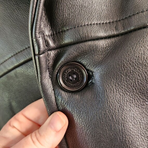 Ancien Manteau de veste en cuir noir COACH classique pour homme moyen grand mi long vestes en cuir noir manteau en cuir noir veste pour homme Etsy Canada