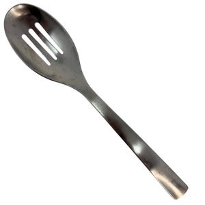 Pierced Slotted Tablespoon Serving Spoon Park Carry On Gourmet Settings Matte Stainless Steel Flatware