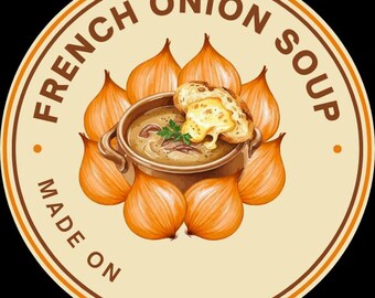 French Onion Soup – Printable Canning Label (2" & 2.5" PNGs)