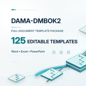 DAMA-DMBOK2 Full Data Management & Governance Templates | 125 Editable Word, Excel and PowerPoint Files