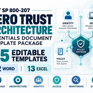 NIST SP 800-207 Zero Trust Essentials Templates