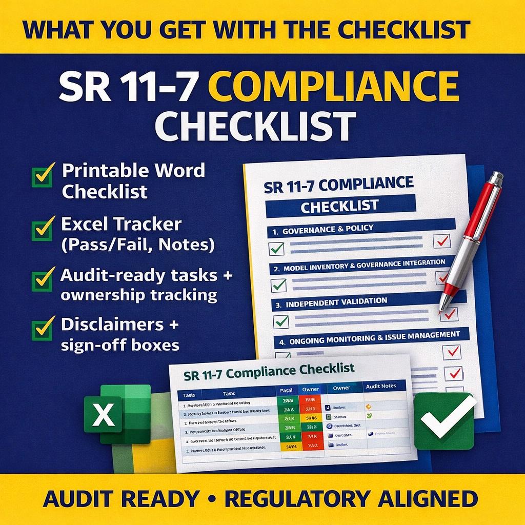 SR 11-7 Compliance Checklist | Model Risk Management (MRM) Checklist ...