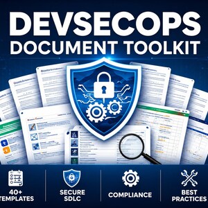 DevSecOps-documentatiepakket, beleidspakket voor een veilige SDLC, compliance-sjablonen (digitale download)