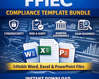 Sjablonen voor FFIEC-beleid en naleving | Documentenbundel risicobeheer bankcontroles
