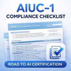 AIUC-1 Checkliste + Tracker | Vorlage für die KI-agent-Audit-Bereitschaft (Word + Excel)