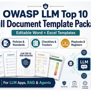 LLM Application Security Full Templates | AI Risk and Governance Documentation