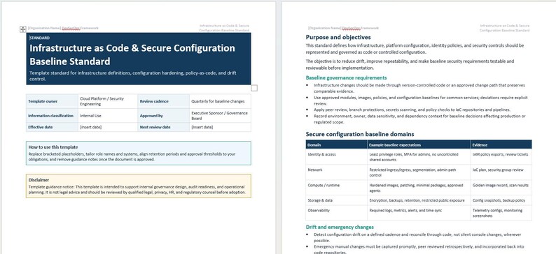 Pakiet szablonów dokumentów DevSecOps, pakiet zasad bezpiecznego cyklu życia oprogramowania (SDLC), zestaw narzędzi DevSecOps, dokumenty dotyczące zgodności z przepisami bezpieczeństwa, pakiet gotowości do audytu zdjęcie 6
