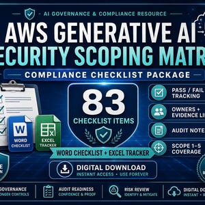 AWS GenAI Security Scoping Matrix Compliance Checklist