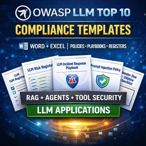 OWASP LLM Top 10 Compliance Templates Pack (LLM Security) (Digital Download)
