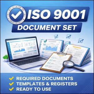 ISO 9001:2015 Quality Management Templates | Complete QMS Toolkit