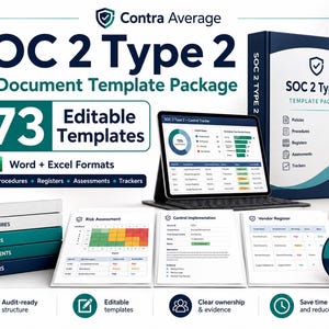 SOC 2 Type 2 Full Package | 173 Editable Compliance Templates