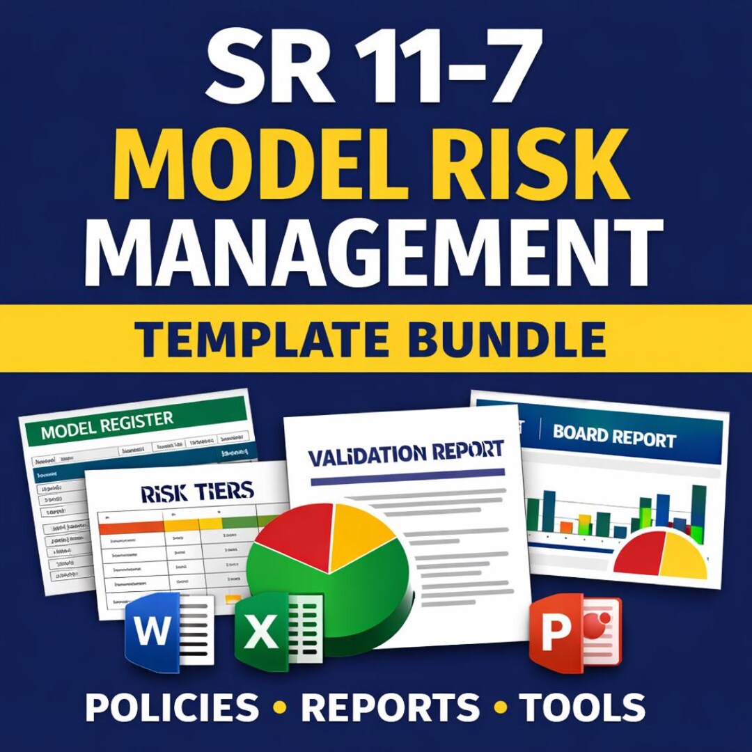 SR 11-7 Model Risk Management Templates | MRM Policy, Validation ...