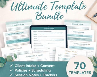 Wellness Studio Business Toolkit | Formulieren, beleid, trackers, marketingsjablonen