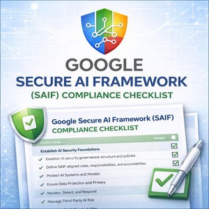 Google SAIF Compliance Checklist | AI Security Audit, Governance, Risk (Digital Download)