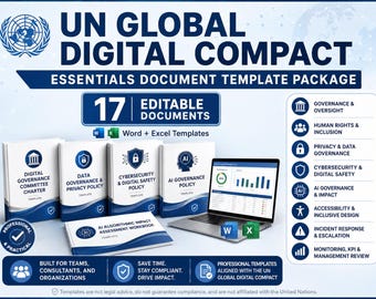 UN Global Digital Compact Essentials Templates: Digital Governance Policy Pack