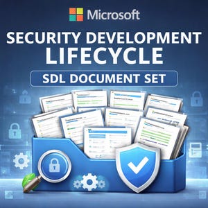 Microsoft Security Development Lifecycle SDL Templates | Secure Software Development Policy & Checklist Bundle | Digital Download