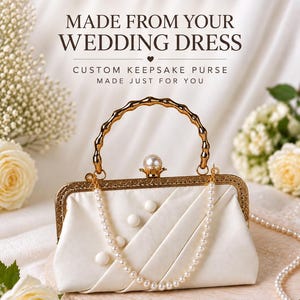 Wedding Dress Keepsake Purse Custom Bridal Gown Clutch