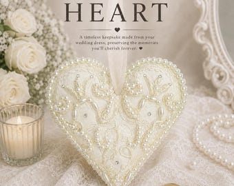 Wedding Dress Keepsake Heart Custom Bridal Gown Heirloom