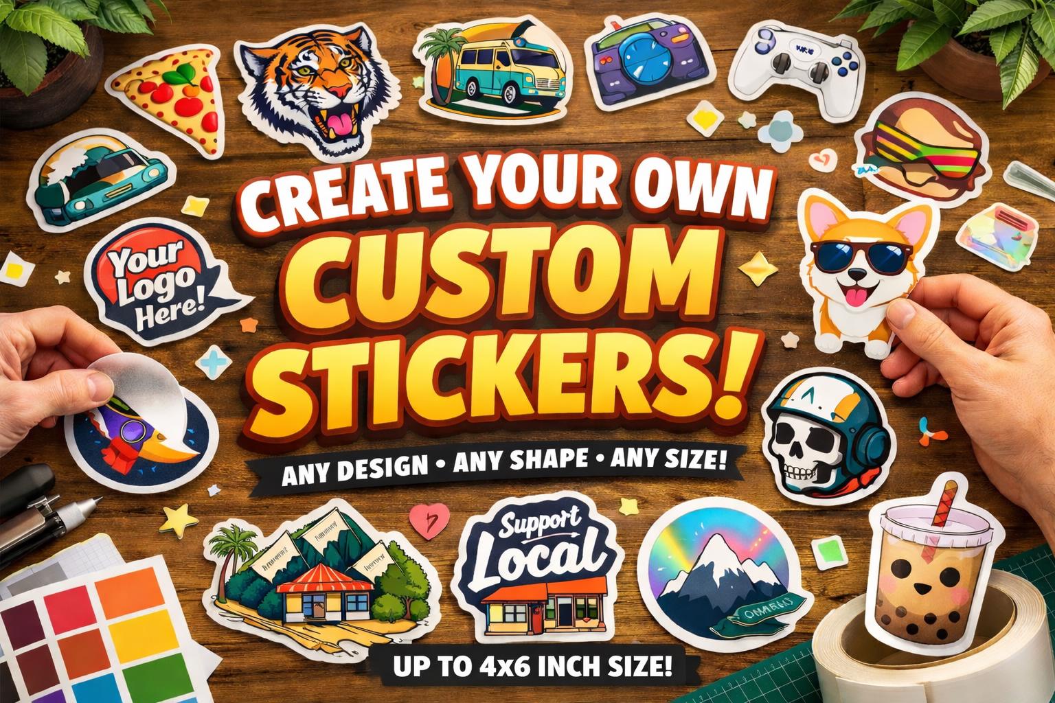 ✨ Custom Stickers Made Just for You ✨

Bring your ideas to life with high-quality custom stickers made to match your style, brand, artwork, logo, or favorite designs. Whether you need stickers for your business, laptop, water bottle, car, gaming setup, packaging, or personal collection, these custom stickers are printed with vibrant detail and made to stand out.

Each sticker is carefully created to deliver clean cuts, bold colors, and a professional look that’s perfect for both personal and business use. Upload your own artwork, logo, photo, or design idea and receive unique stickers made specifically for you.

🎨 Perfect For:
• Business logos & branding
• Anime & gaming stickers
• Laptop & water bottle decals
• Car stickers
• Packaging & small businesses
• Gifts & personalized designs

✨ Features:
• Custom printed designs
• Vibrant colors and sharp detail
• Precision-cut edges
• Durable sticker material
• Multiple size options available
• Great for indoor everyday use

📸 How To Order:

1. Choose your sticker size and quantity
2. Send your artwork or image through Etsy messages
3. Your custom stickers will be printed and prepared just for you

Perfect for creators, businesses, gifts, and anyone looking for unique personalized stickers.