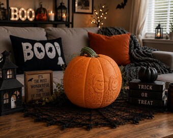 Custom Lithophane Pumpkin – Personalized Light-Up Halloween Decor