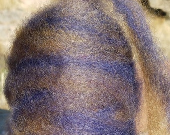 Border Leicester roving, hand dyed gradient roving bump, 4 ounces Border Leicester fleece, spinning roving, wool