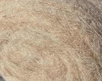 Hand Processed Llama Roving, 5 oz Center-Pull Fiber for Spinning