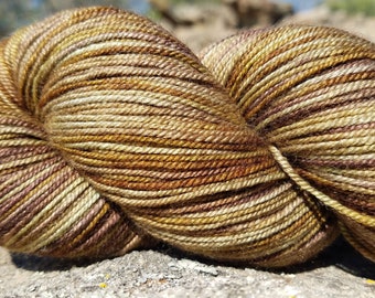 Merino, Yak, Silk, 400 yrds, hand dyed Fingering weight yarn, 3-ply