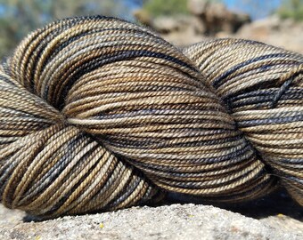 Merino, Yak, Silk, 400 yrds, hand dyed Fingering weight yarn, 3-ply