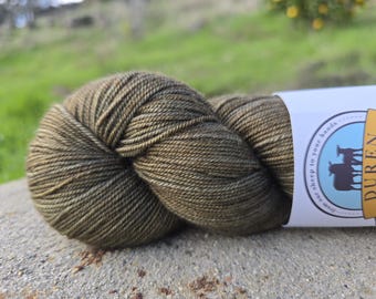 Merino, Yak, Silk, 400 yrds, hand dyed Fingering weight yarn, 3-ply