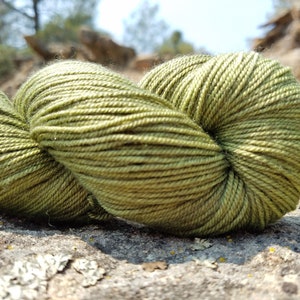 Hand Dyed yarn, Merino, Yak, Silk, 400 yrds, Fingering weight yarn, 3-ply, kettle dyed sock yarn image 5