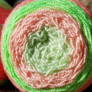 Hand dyed sock yarn Superwash Merino, Silk, Gradient cake, shawl yarn, fingering weight 600 yards 150 gr image 2