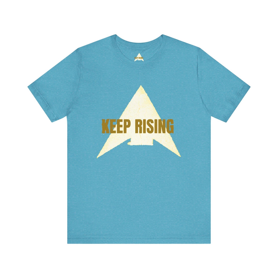 Keep Rising Keep Rising Triangle Graphic Tee | Motivational Typography Shirt - Etsy ...