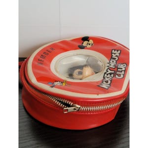 Vintage Mickey Mouse Club Member Case Round Coin Purse Novelty Bag image 3