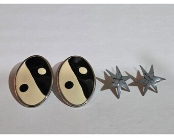 Two pairs 90s y2k Vibes post earrings