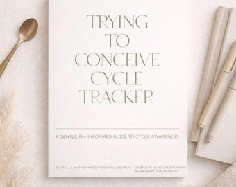 Fertility Awareness Tracker: RN-Informed TTC-Zyklusplaner (Digitaler Download)