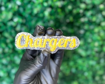 Parche bordado inspirado en los fanáticos de los Chargers para chaquetas, sudaderas, sudaderas con capucha, parche termoadhesivo o para coser.