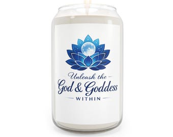Lotus Moon "Unleash the God & Goddess Within" Candle | Soy Jar Candle